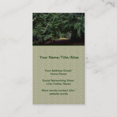 Forest Walk Business Card