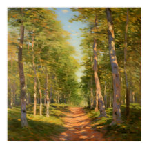 Forest Walkway Surrounded By Lush Greenery Fine