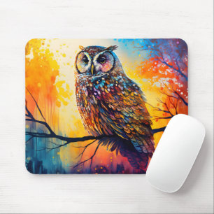 Forest Watchers, forest dwellers, owl Mouse Pad