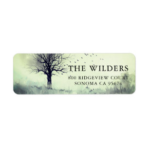 Forest Watercolor Meadow Return Address Label