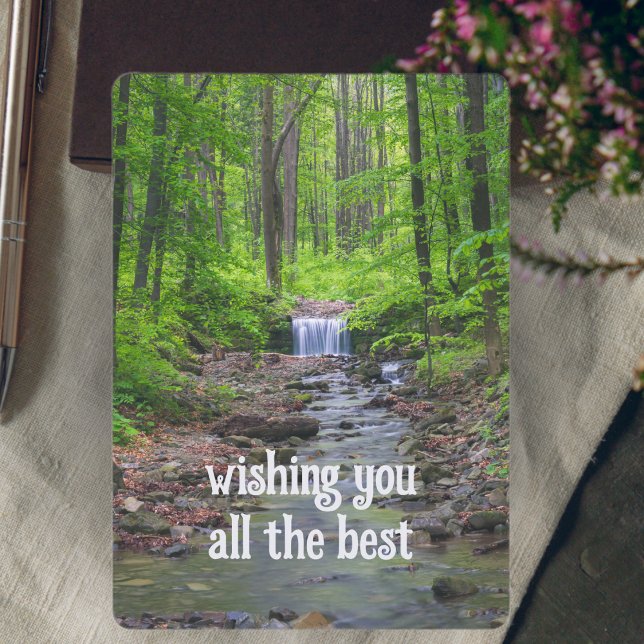 Forest waterfall  holiday card (Creator Uploaded)