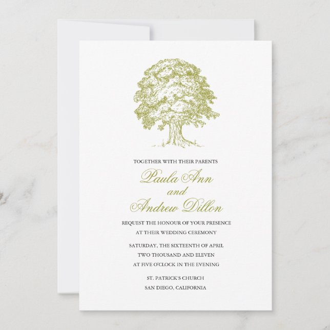 Forest Wedding Invitation (Front)