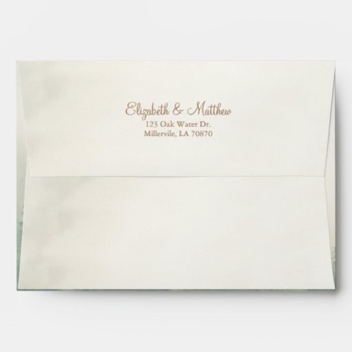 Forest Wedding Mountains Wedding Envelope | Zazzle