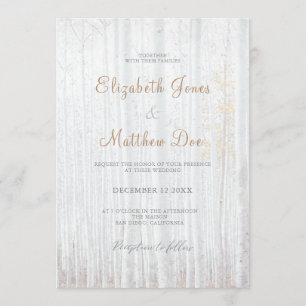 Forest Wedding Rustic Wedding Invitation