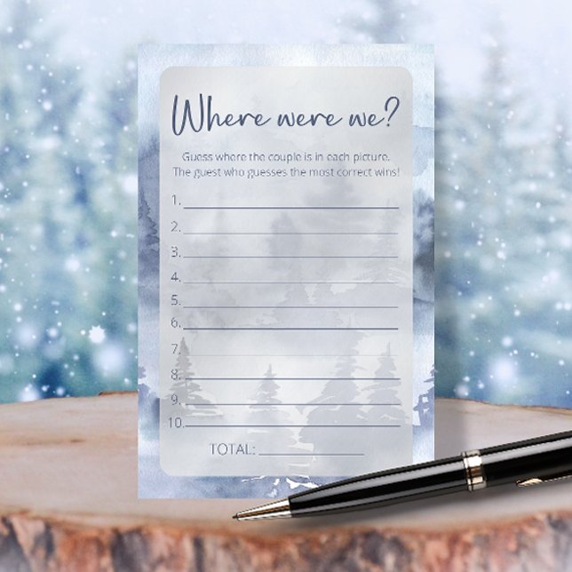 Forest Where were we bridal shower game (Creator Uploaded)