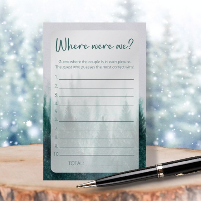 Forest Where were we bridal shower game (Creator Uploaded)