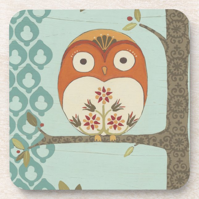 Forest Whimsy I Beverage Coaster (Front)