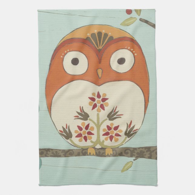 Forest Whimsy I Kitchen Towel (Vertical)
