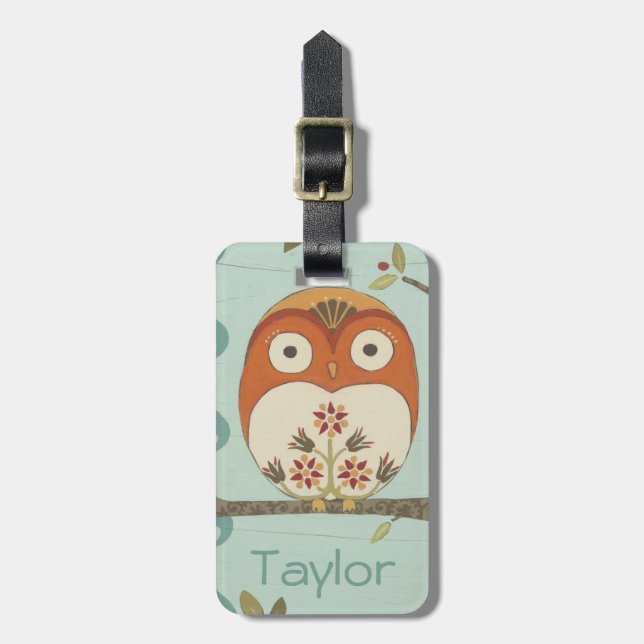 Forest Whimsy I Luggage Tag (Front Vertical)