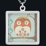 Forest Whimsy I Silver Plated Necklace<br><div class="desc">Animals</div>