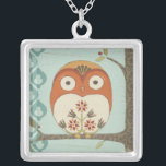 Forest Whimsy I Silver Plated Necklace<br><div class="desc">Animals</div>