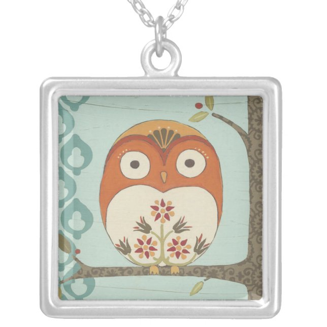 Forest Whimsy I Silver Plated Necklace (Front)