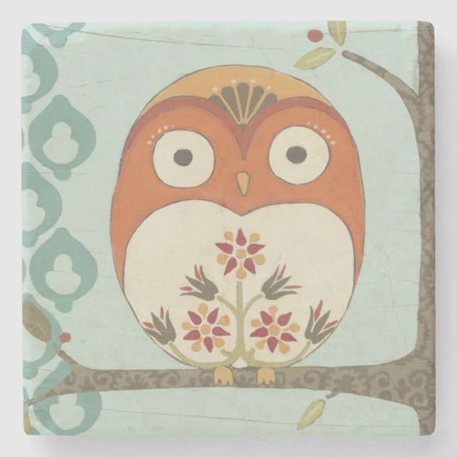 Forest Whimsy I Stone Coaster (Front)