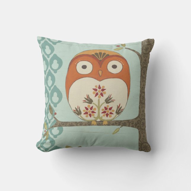 Forest Whimsy I Throw Pillow (Front)