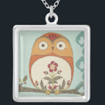 Forest Whimsy II Silver Plated Necklace<br><div class="desc">Animals</div>