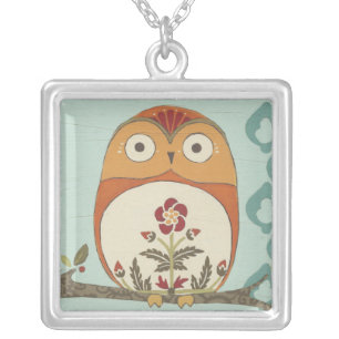 Forest Whimsy II Silver Plated Necklace