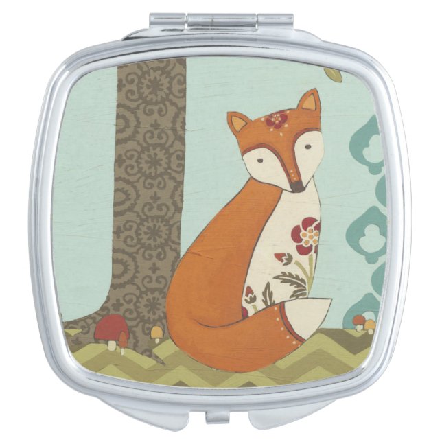 Forest Whimsy III Compact Mirror (Front)