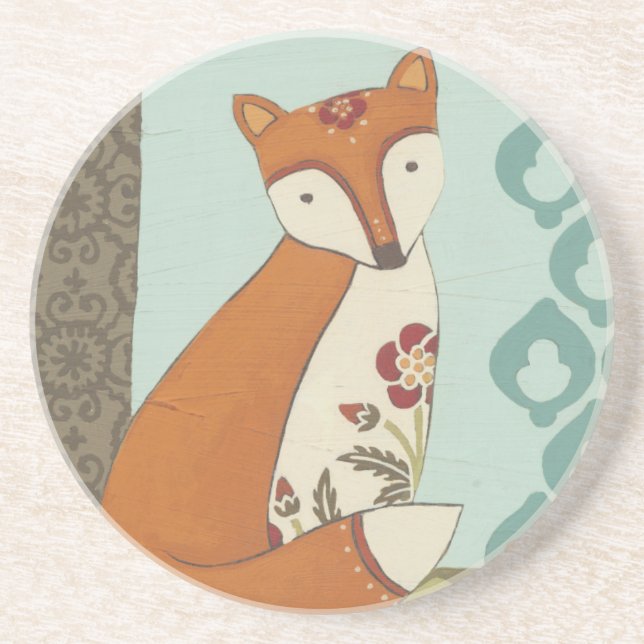 Forest Whimsy III Drink Coaster (Front)