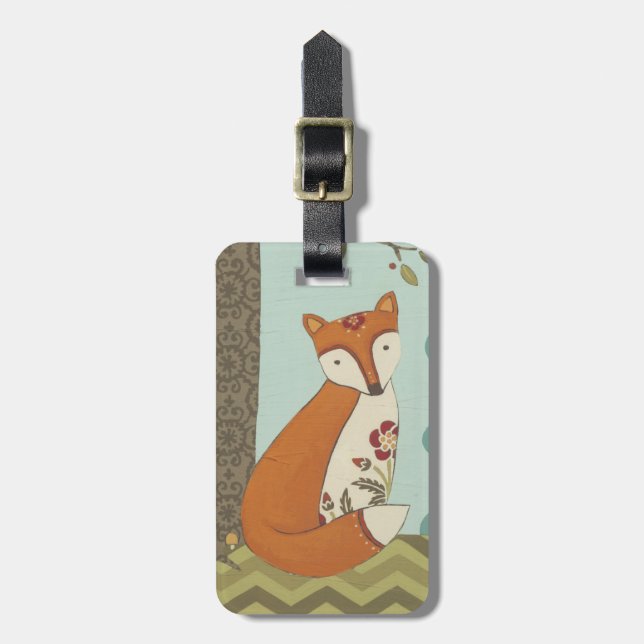 Forest Whimsy III Luggage Tag (Front Vertical)