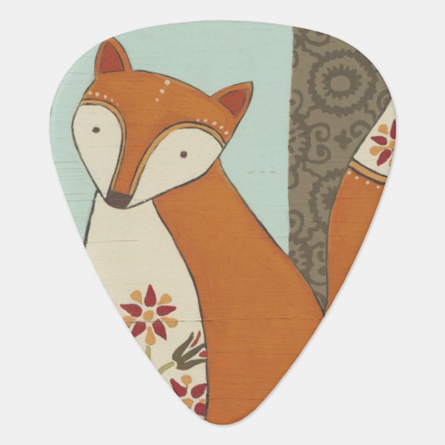 Forest Whimsy IV Guitar Pick (Front)