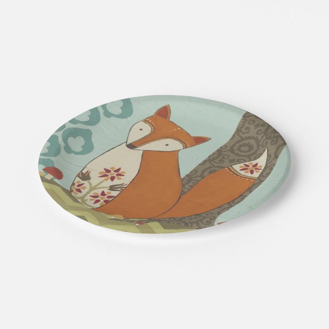 Forest Whimsy IV Paper Plates (Angled)