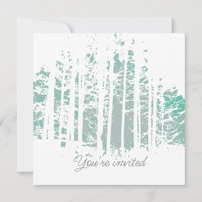 Forest Wilderness Outdoor Park Birthday Invitation (Back)