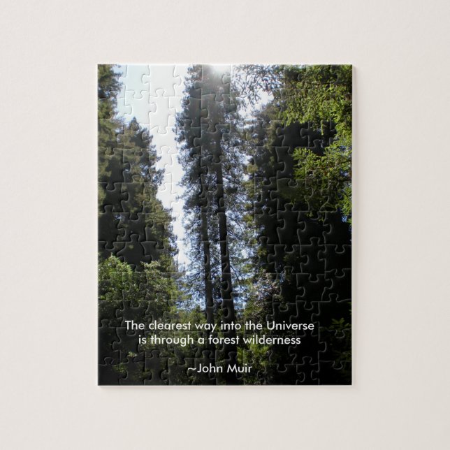 Forest Wilderness Redwoods Jigsaw Puzzle (Vertical)