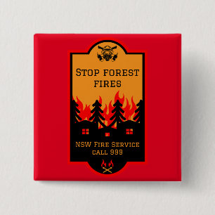Forest Wildfire Prevention Button