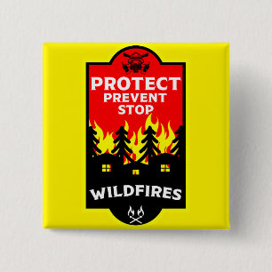 Forest Wildfire Prevention Button