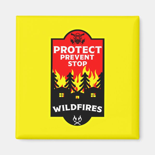 Forest Wildfire Prevention Magnet (Front)