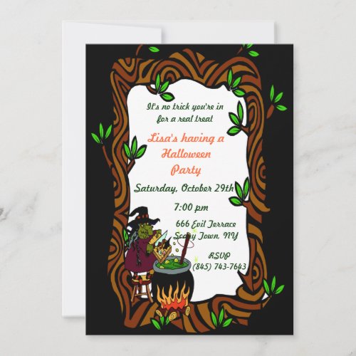 Forest Witch Party Invitation