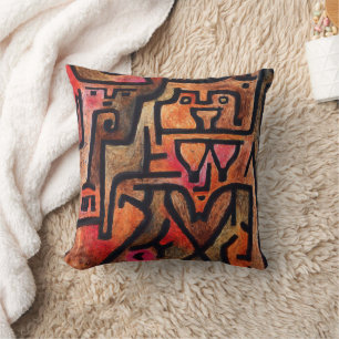  Forest Witch, Paul Klee Abstract Art Throw Pillow