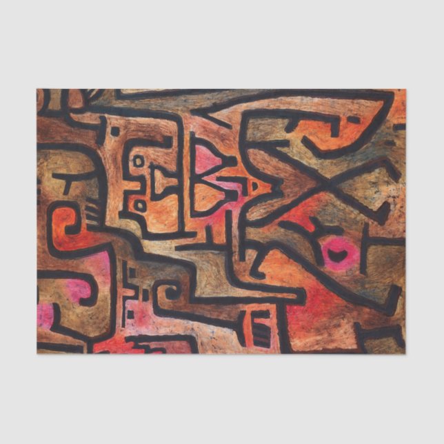  Forest Witch, Paul Klee Abstract Art Tissue Paper (Front)