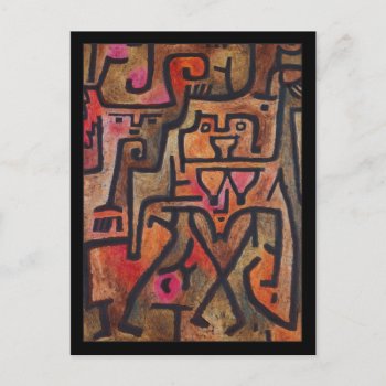 Forest Witches By Paul Klee Postcard by lazyrivergreetings at Zazzle