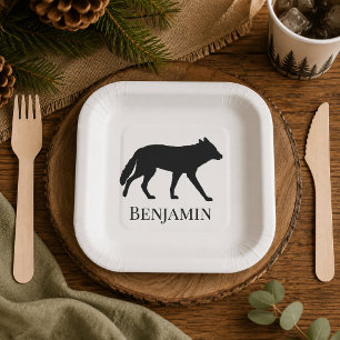 Forest Wolf Party Paper Plates