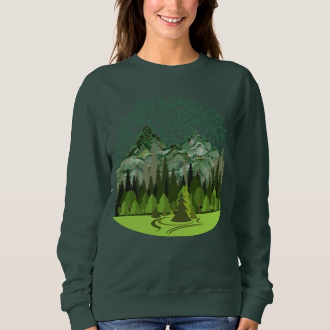 Forest, Wood, Nature Sweatshirt (Front)
