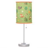 Forest Woodland Animal Pattern Kids Room Decor Table Lamp (Left)