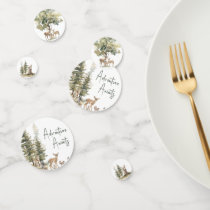 Forest Woodland Animals Adventure Awaits Table Confetti