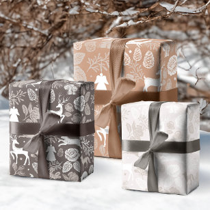 Woodland Botanical Wrapping Paper by Cass Loh