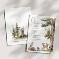 Forest Woodland Animals Oh Baby! Baby Shower