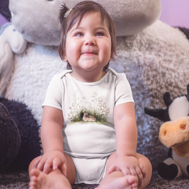 Forest Woodland Baby Deer  Bodysuit (Forest Woodland Baby Deer Baby Bodysuit)