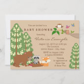 Forest Woodland Baby Shower Invitation | Zazzle