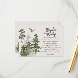 Forest Woodland Books for Baby Enclosure Card
