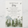 forest woodland dont say baby shower game