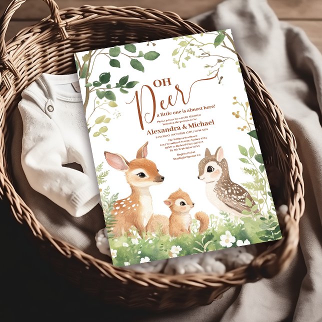 Forest Woodland Oh Deer Forest  Invitation (Creator Uploaded)