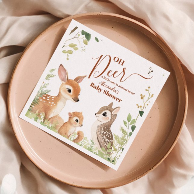 Forest Woodland Oh Deer  Napkins (Creator Uploaded)