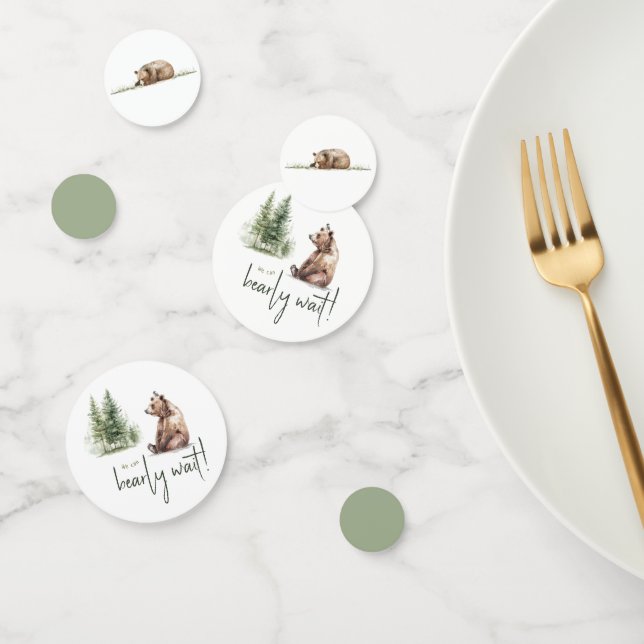 Forest Woodland We Can Bearly Wait Table Confetti (Group)