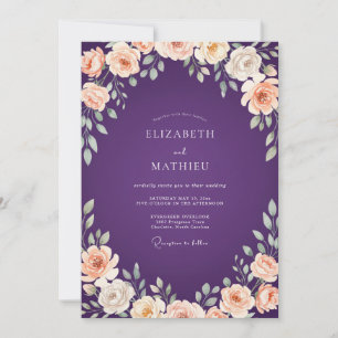Forest Yellow Peony Wedding Invitation
