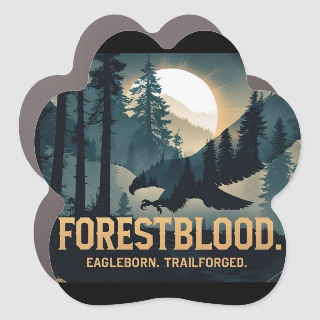 Forestblood - Wild Spirit Born from the Forest Car Magnet (Front)