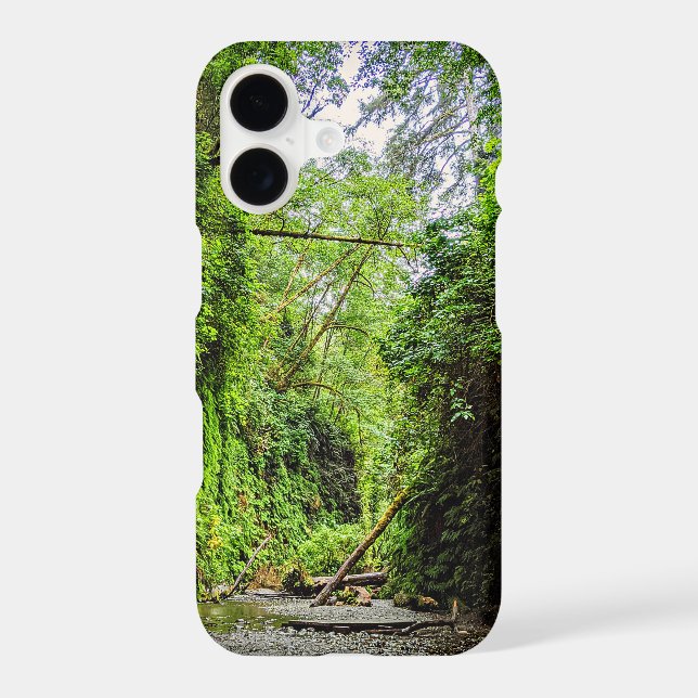 Forested Fern Canyon Creek Trail Case-Mate iPhone Case (Back)